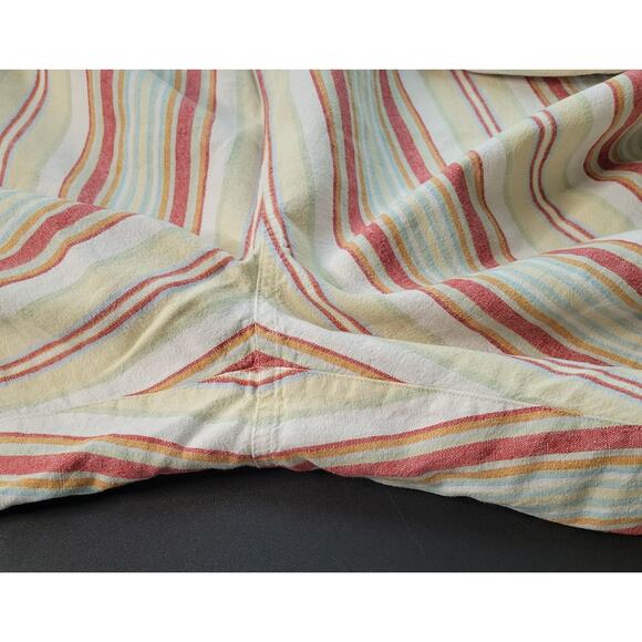 Additions by Chico's size 3 white/red/yellow striped capris elastic waist - Picture 3 of 5
